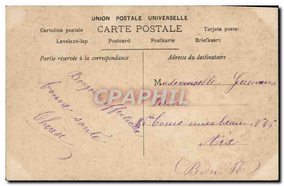 CPA Fantaisie Enfant — Verso