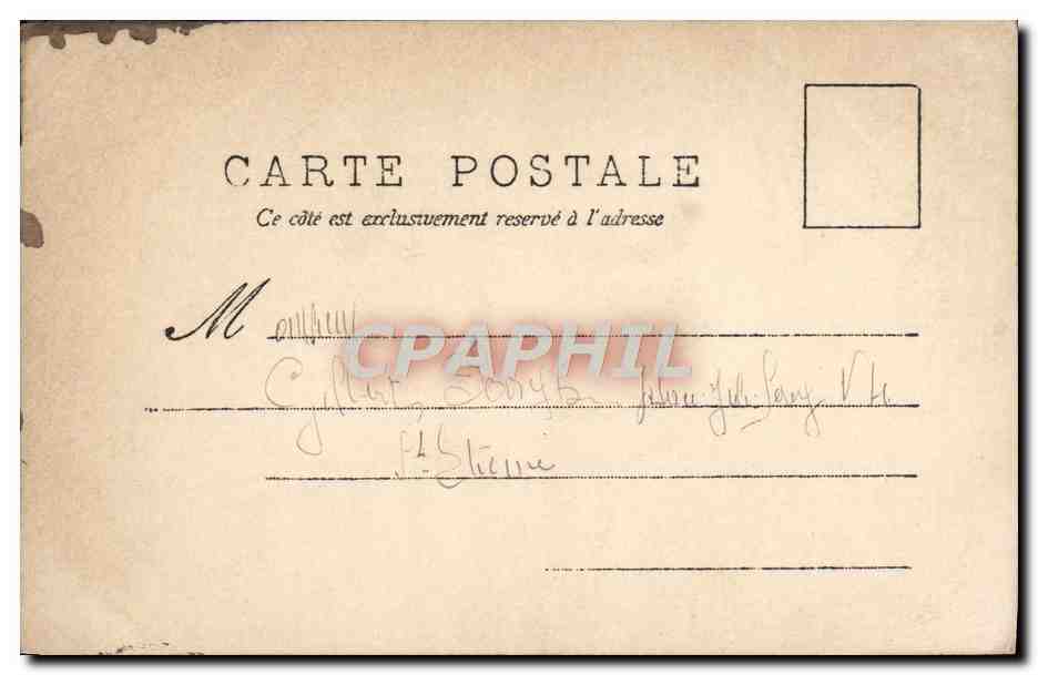 CPA Fantaisie Femme  — Rückseite