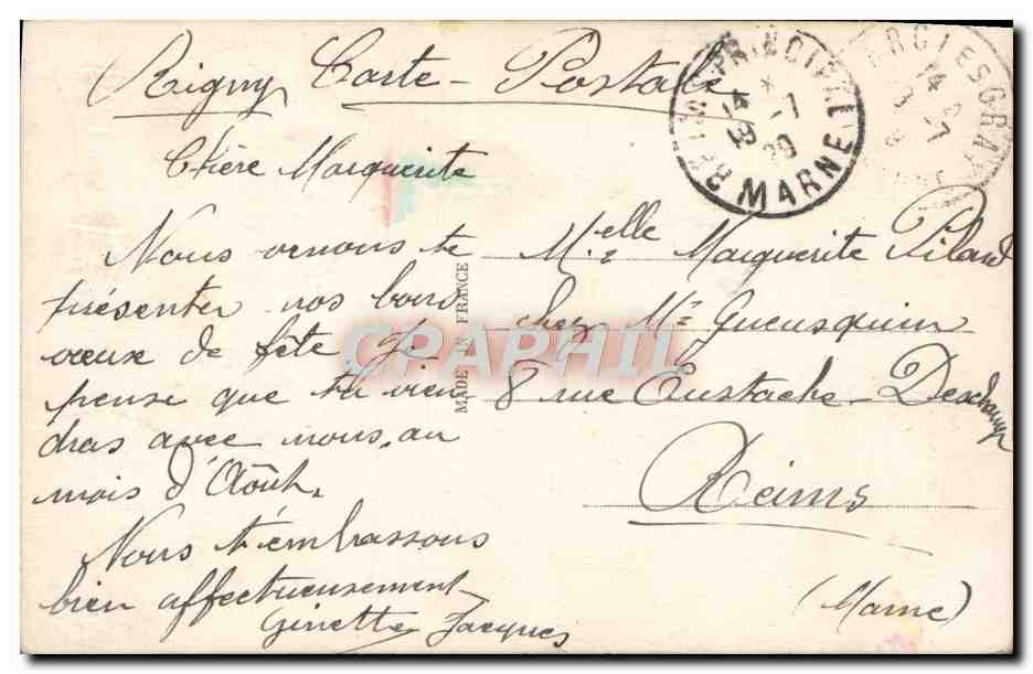 CPA Fantaisie Enfants — Verso