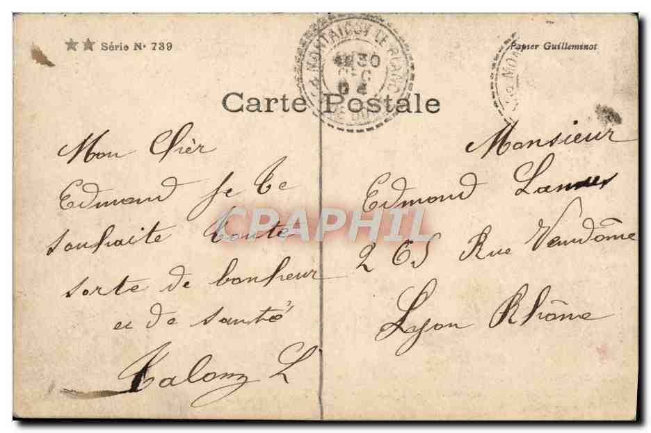 CPA Fantaisie Enfants l'ecolier taquin — Rückseite
