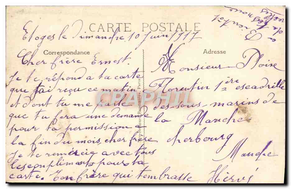 Liebe auf einem See — Paar in einem Boot — Verlag 'Espoir de Permission' n°513 — Rückseite