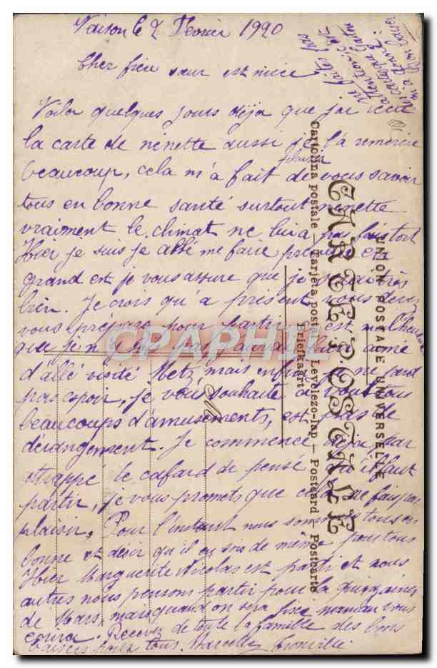 CPA Fantaisie Femme Enfant Bebe — Verso