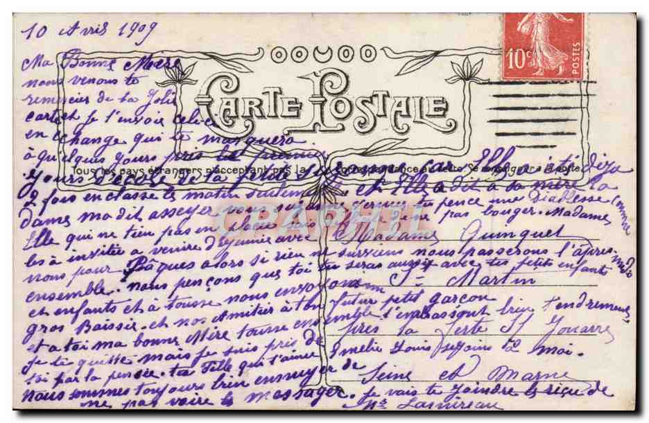Mutter's Befehle — II — Verlag: P. Gagnon, Nr. 3476 — Rückseite