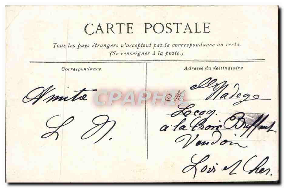 CPA Fantaisie Enfants Grand frere et petite soeur  — Rückseite