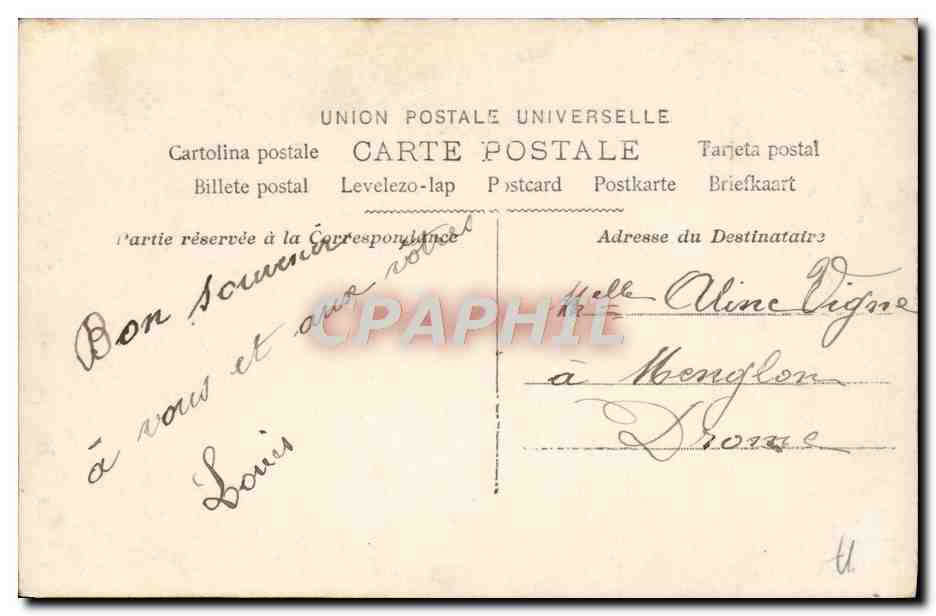 CPA Fantaisie Femme — Rückseite