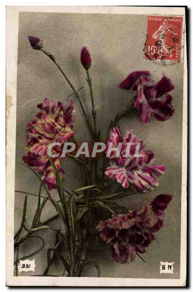 CPA Fantaisie Fleurs