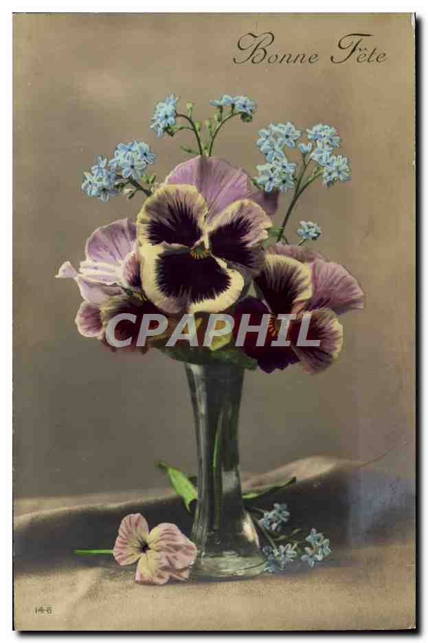 CPA Fantaisie Fleurs
