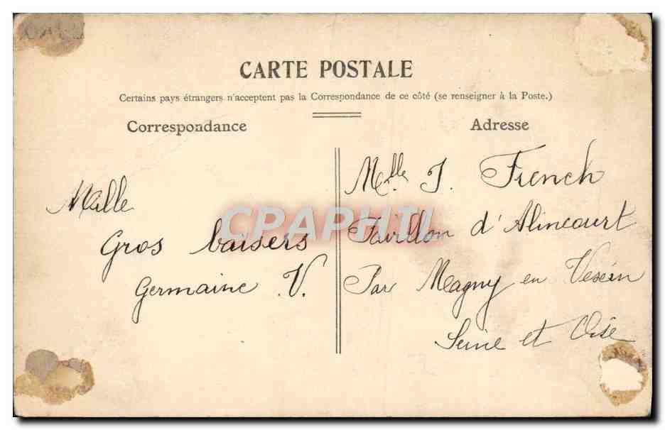 CPA Fantaisie Enfants Peche  — Verso