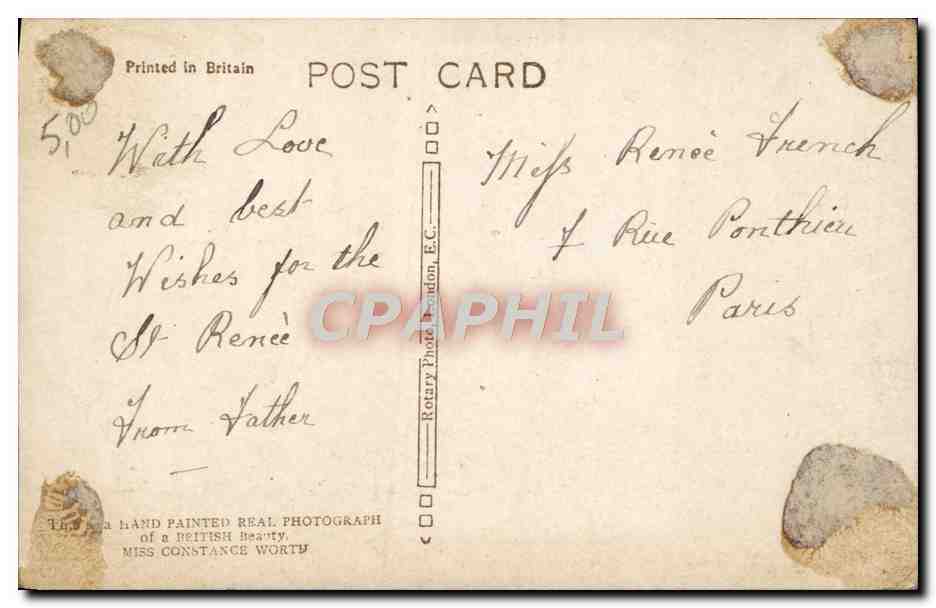 CPA Fantaisie Enfant — Verso