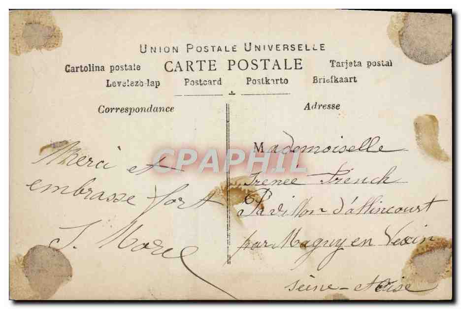 CPA Fantaisie Enfant — Verso