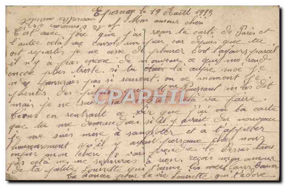CPA Fantaisie Enfant — Verso