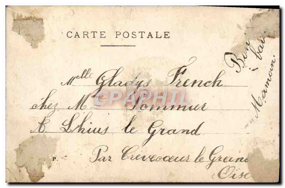 CPA Fantaisie Enfant — Back