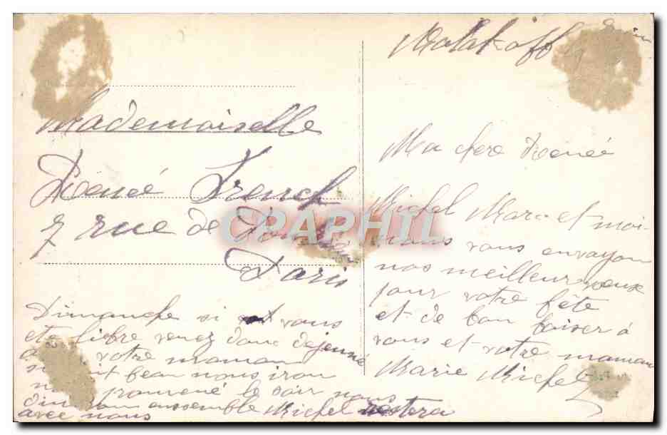 CPA Fantaisie Enfant — Verso