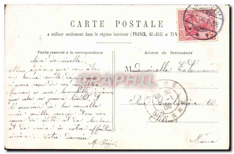 CPA Fantaisie Enfant — Rückseite