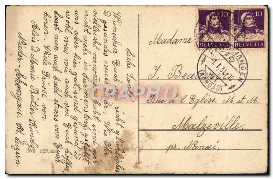 CPA Fantaisie Fleurs — Verso