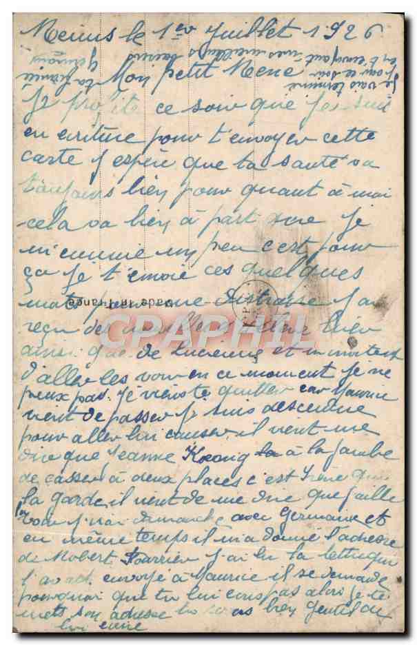 CPA Fantaisie Femme — Verso