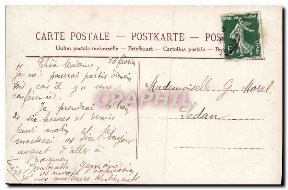 CPA Fantaisie Enfant — Rückseite