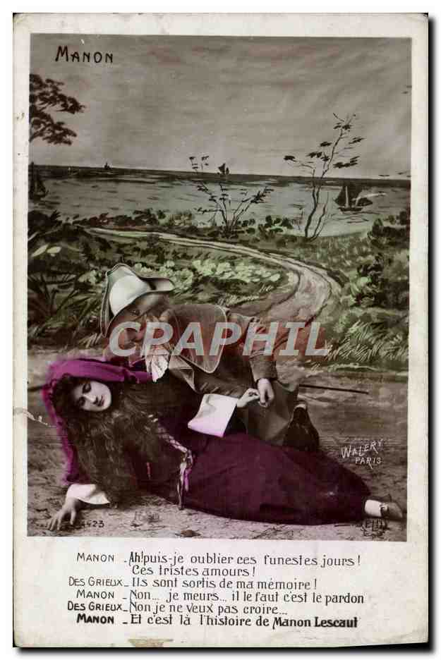 CPA Fantaisie Femme Manon