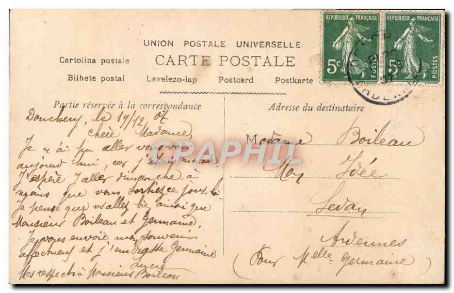 CPA Fantaisie Enfant — Verso
