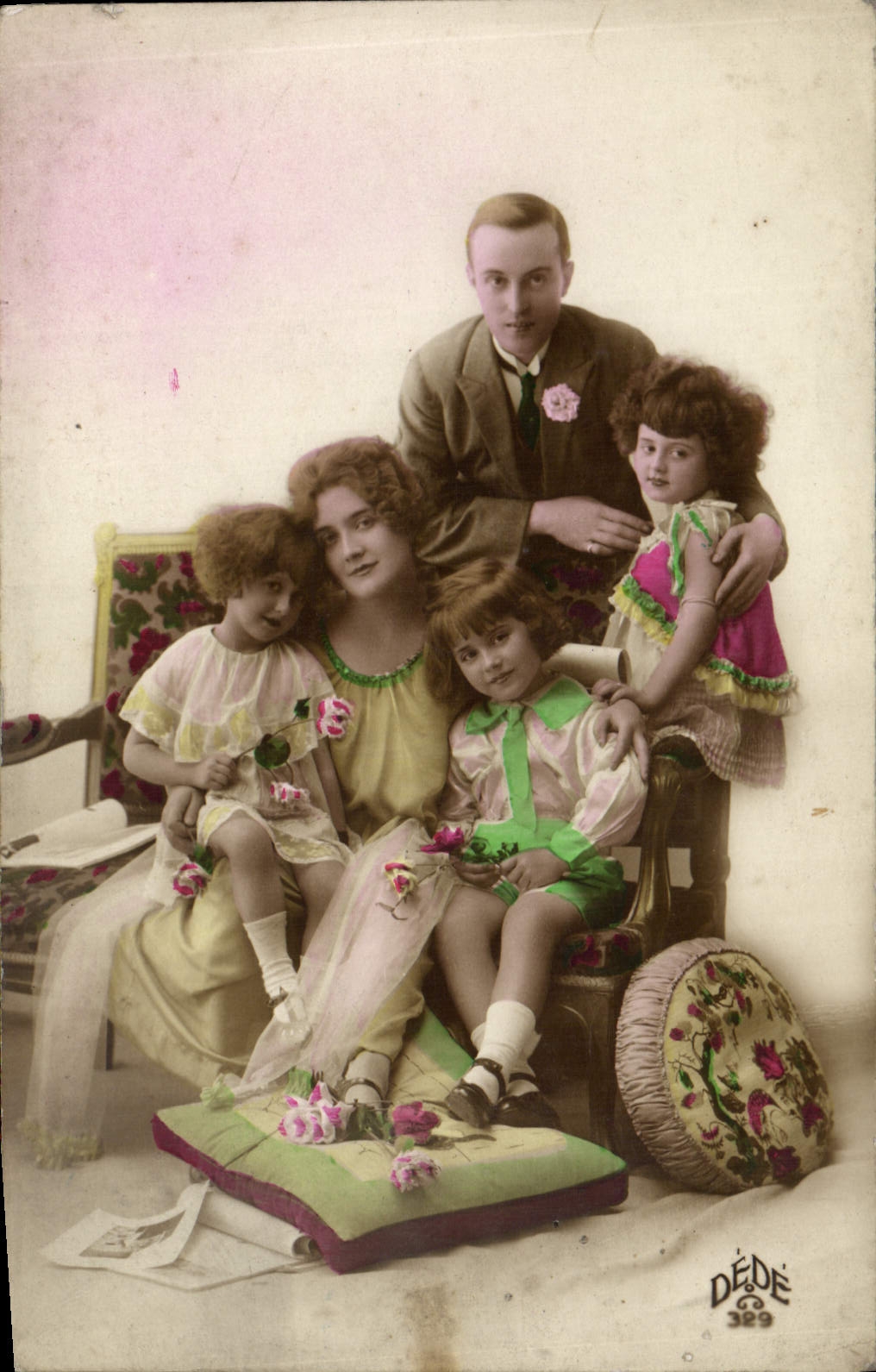 CPA Fantaisie Femme Enfants