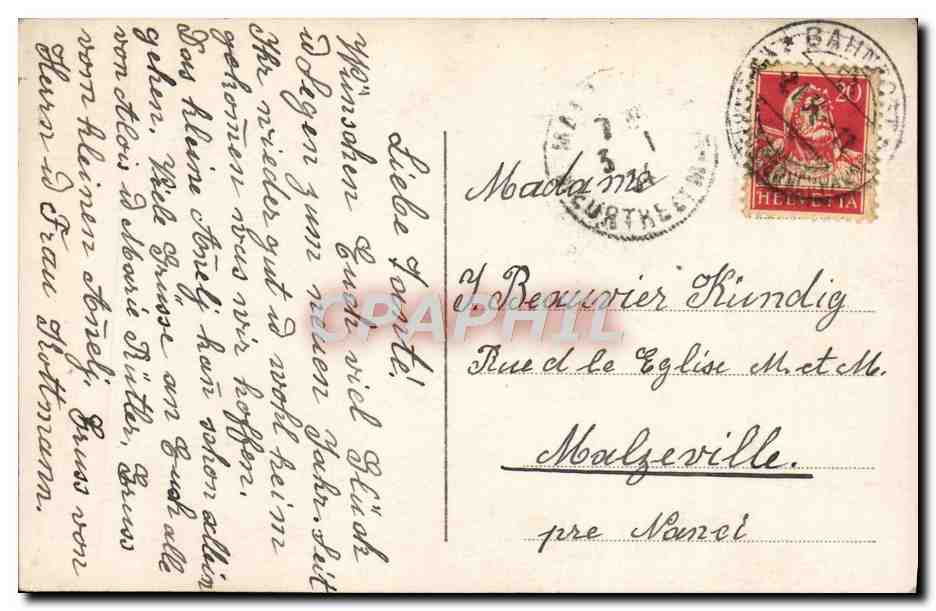 CPA Fantaisie Enfants Champignon — Verso