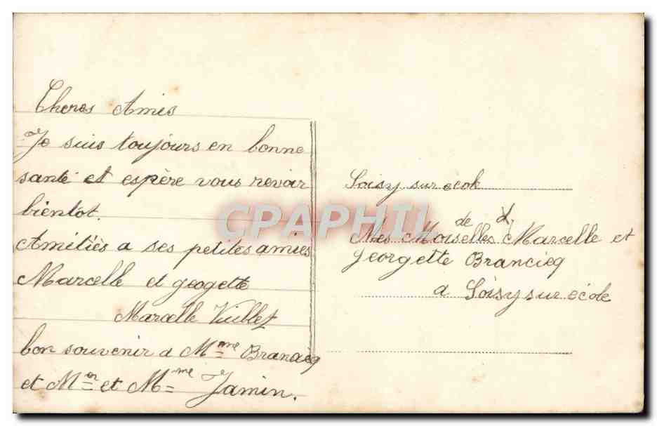 CPA Fantaisie Enfants — Rückseite