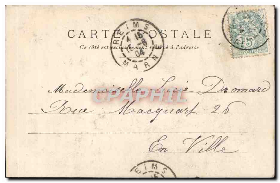 CPA Fantaisie Femme Mousquetaire — Verso