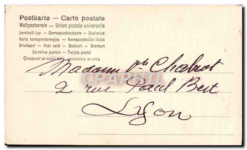 CPA Fantaisie Enfant Bebe — Verso