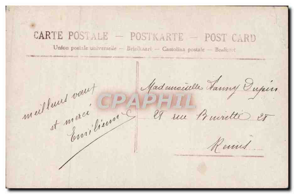CPA Fantaisie Femme — Verso
