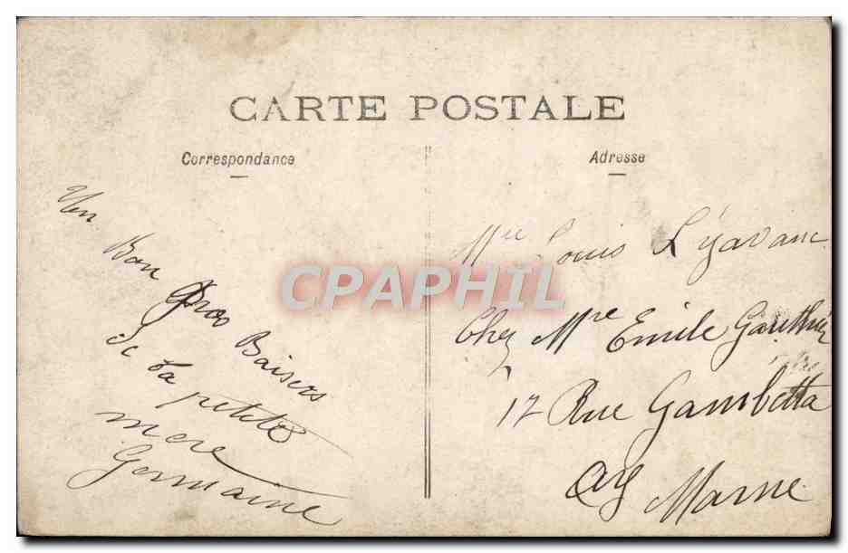 CPA Fantaisie Femme  — Verso