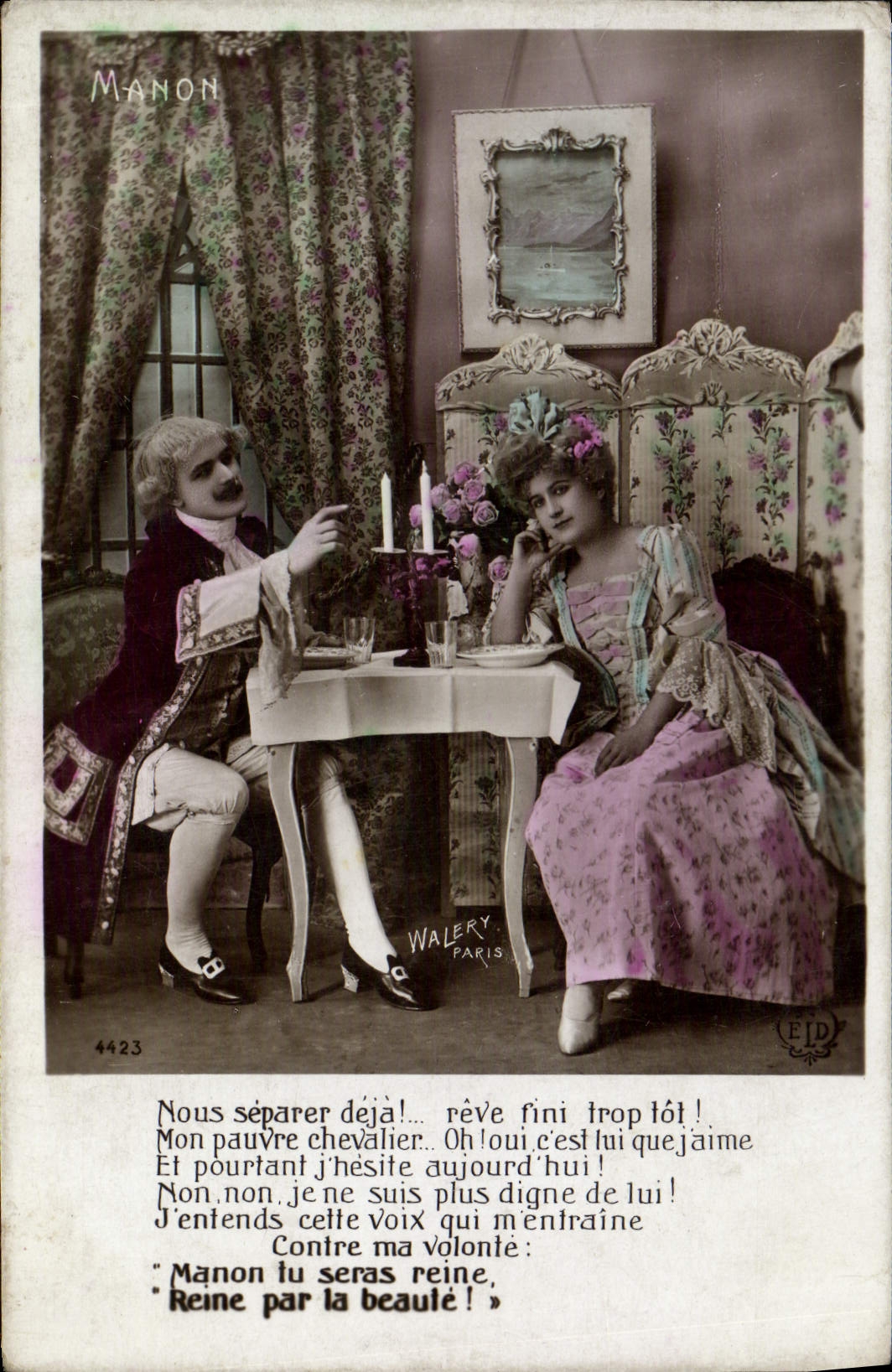 Manon — scène de théâtre — Walery, Paris, n° 4423