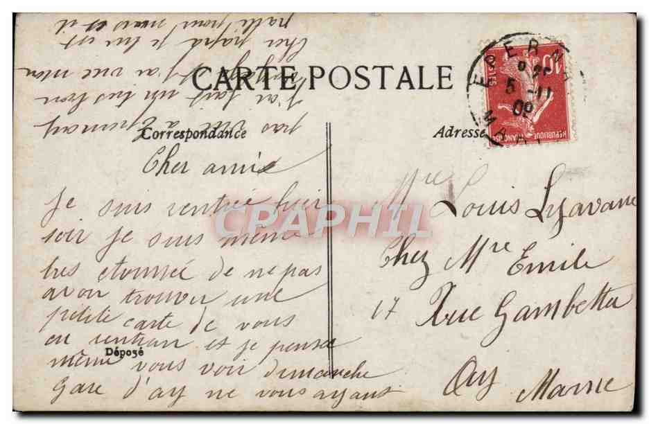 Manon — scena teatrale — Walery Paris n°44-23 — Verso