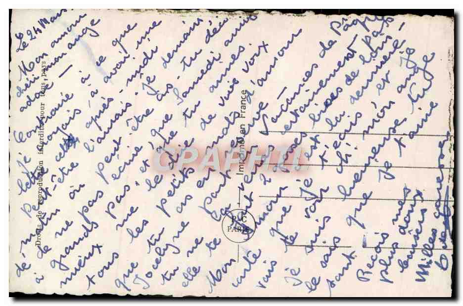 CPA Fantaisie Femme  — Verso