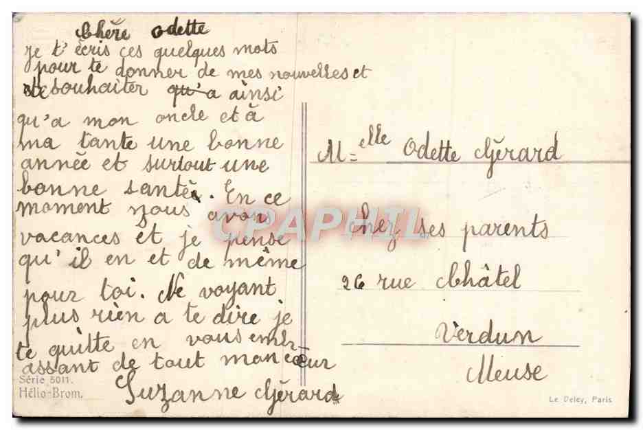 CPA Fantaisie Enfant — Verso