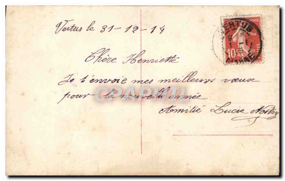 CPA Fantaisie Femme — Verso