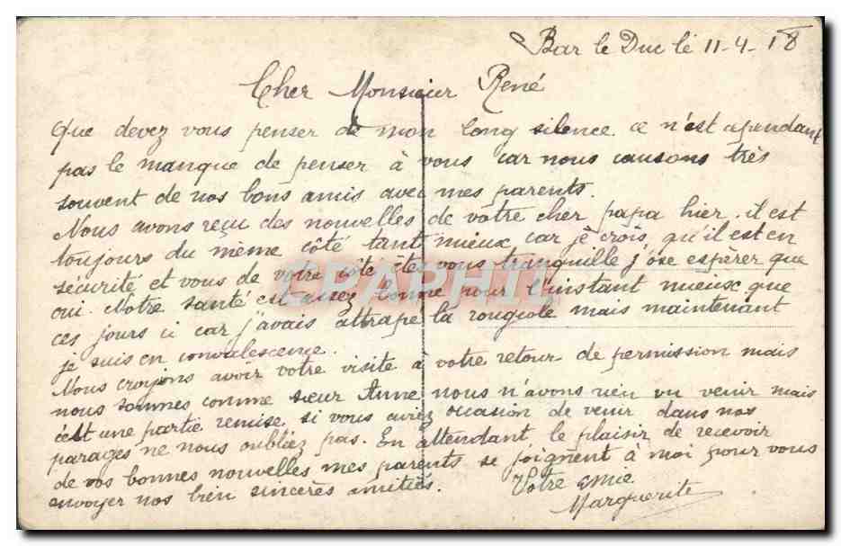 CPA Fantaisie Femme — Rückseite