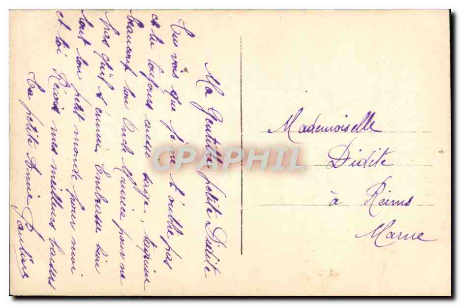 CPA Fantaisie Enfant — Rückseite