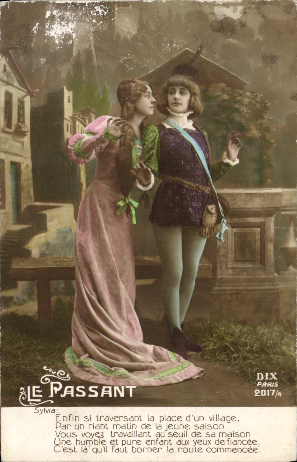 CPA Fantaisie Femme le passant