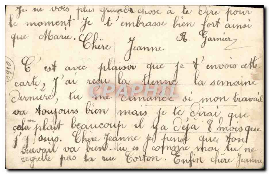 CPA Fantaisie Femme — Verso