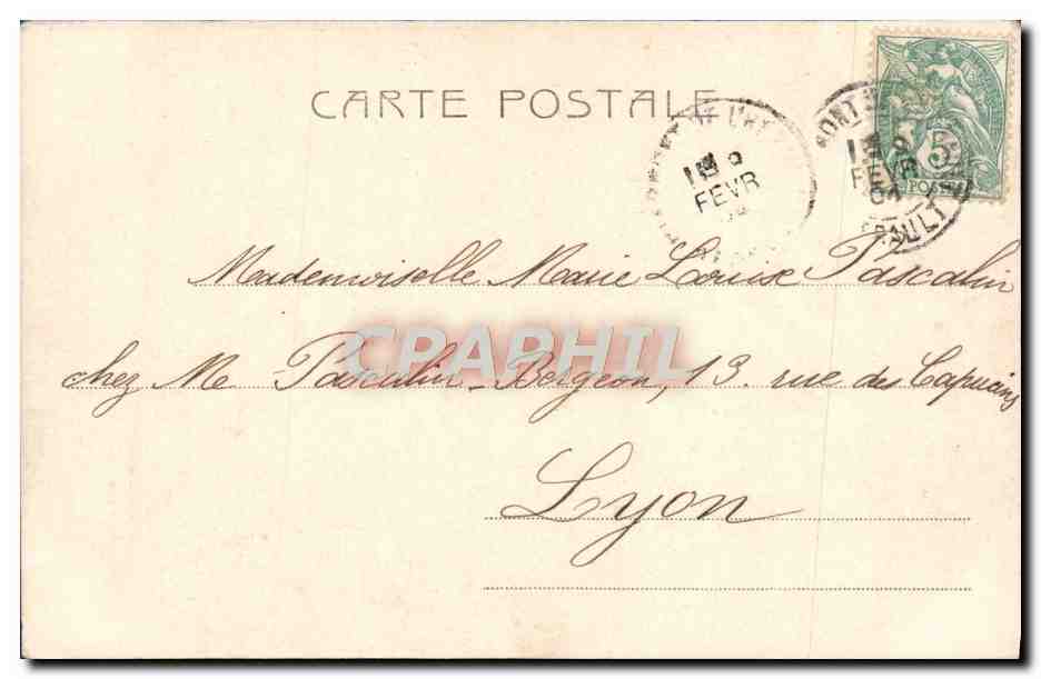 CPA Fantaisie Enfant Bateau — Rückseite