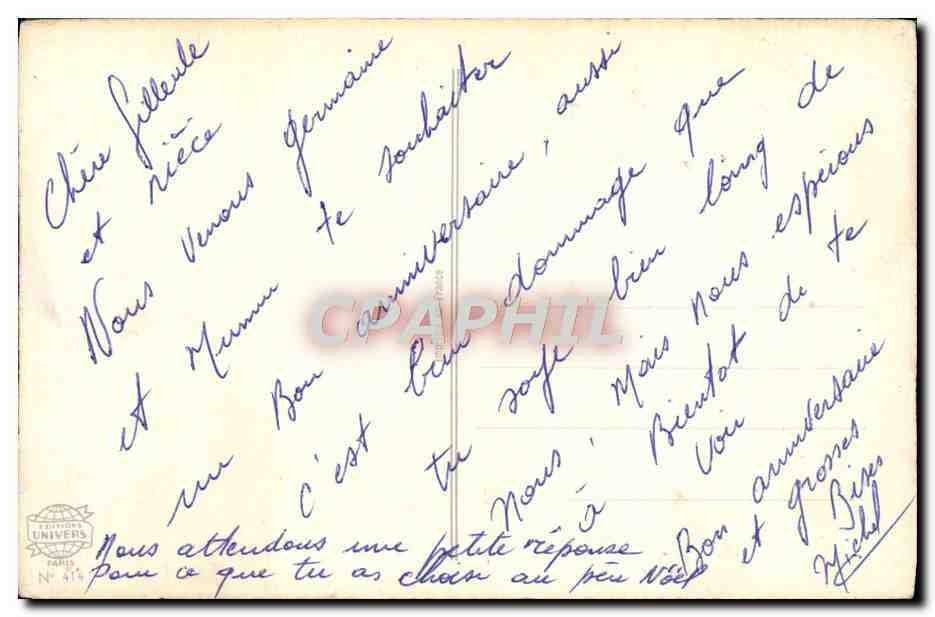 CPA Fantaisie Enfant — Back