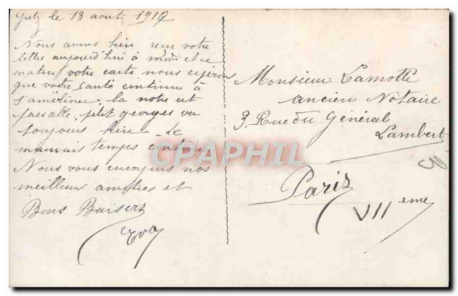 CPA Fantaisie Femme — Verso