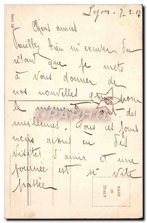 CPA Fantaisie Foret — Verso