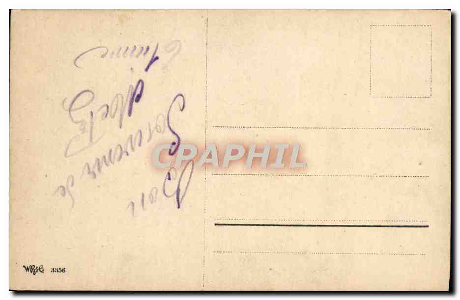 CPA Fantaisie Fleurs  — Verso