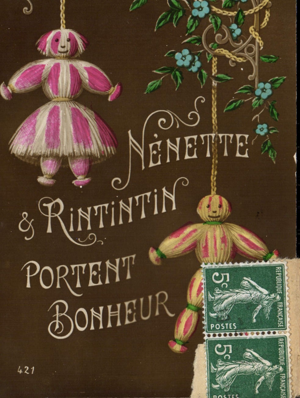 CPA Fantaisie Nenette Rintintin