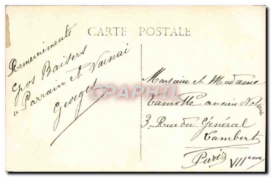 CPA Fantaisie Nenette Rintintin — Rückseite