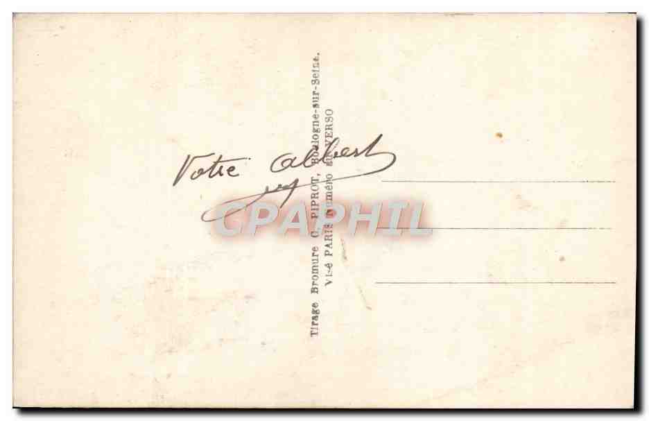 CPA Fantaisie Fleurs — Rückseite