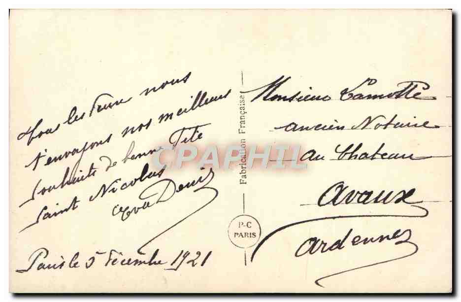 CPA Fantaisie Femme — Verso