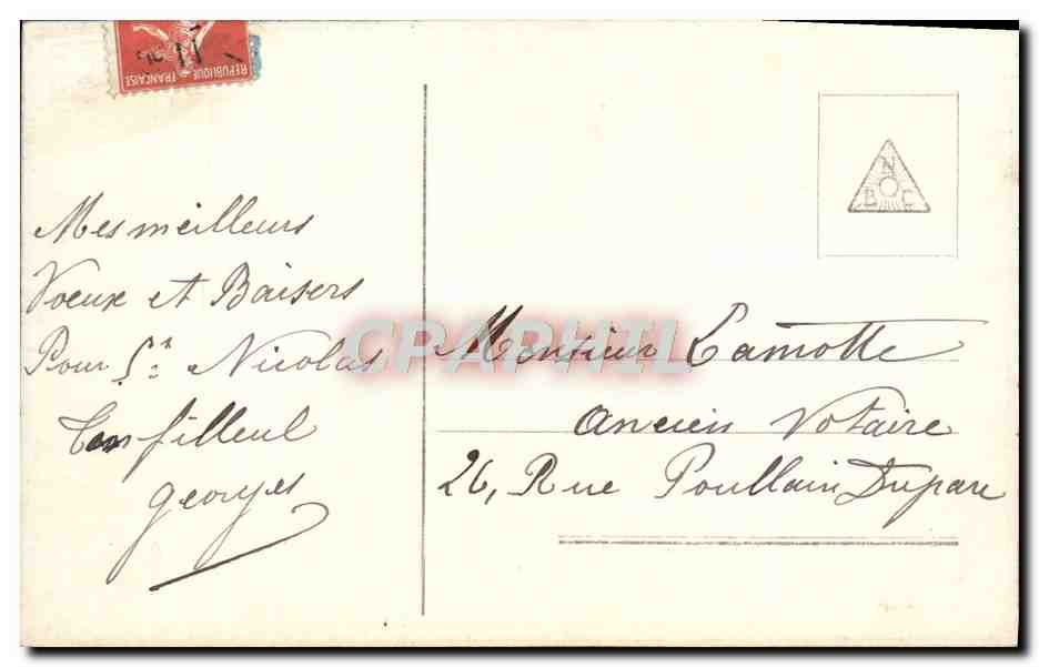 CPA Fantaisie Enfant — Rückseite