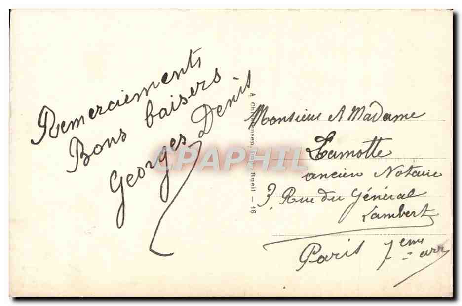 CPA Fantaisie Enfant — Verso